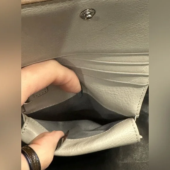 MCM Grey Bifold wallet with coin purse VISETOS ORIGINAL FLAP WALLET EUC - Picture 7 of 13